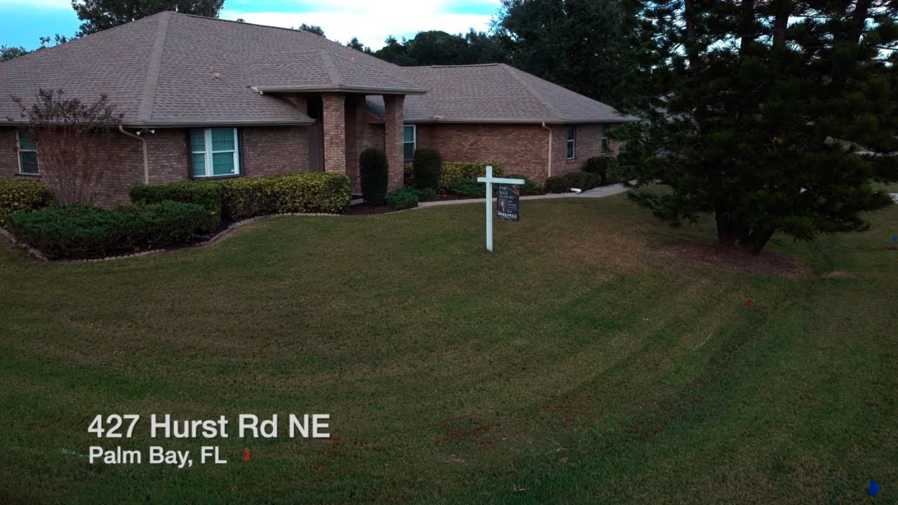 Aerial RE Listing: 427 Hurst Rd NE, Palm Bay | @SkeyeShotFL