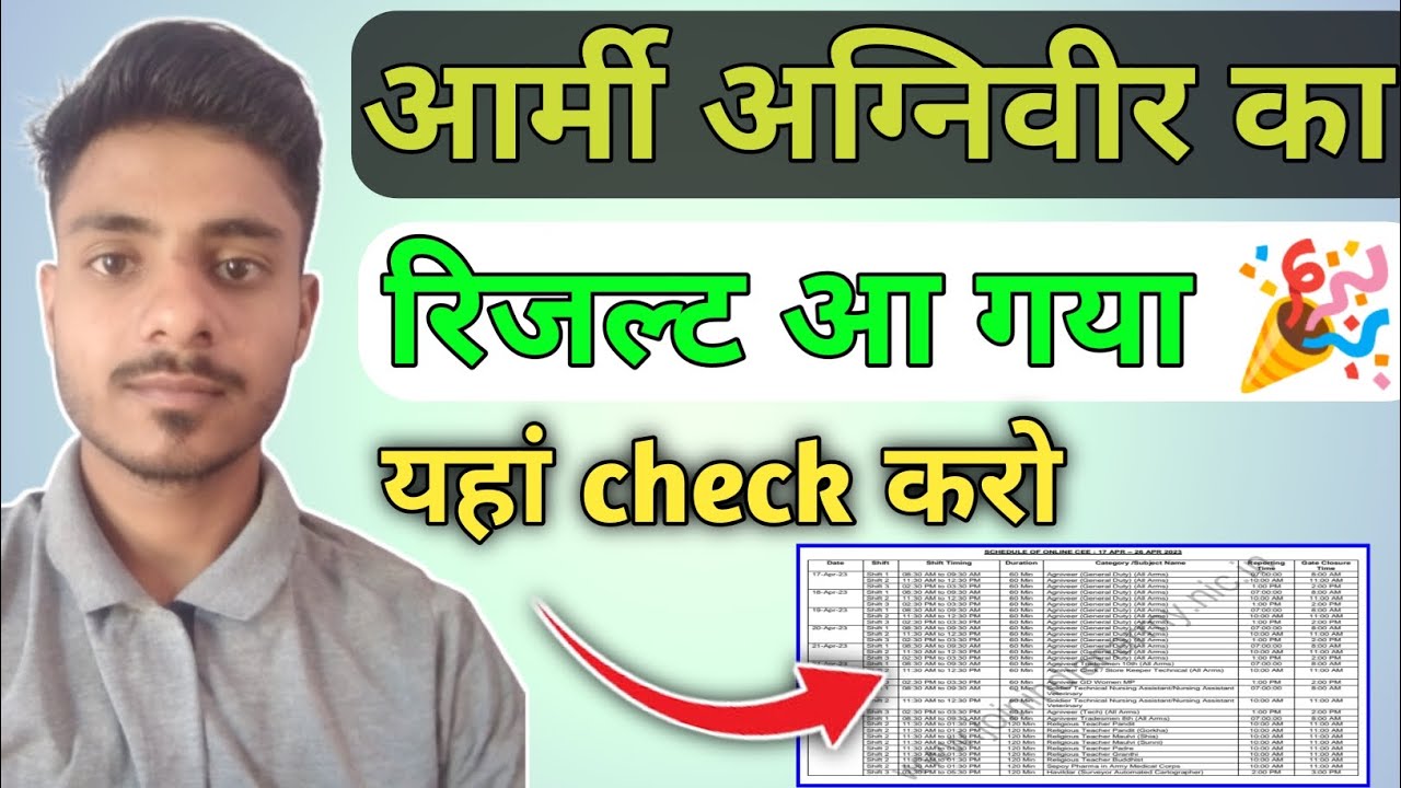 आर्मी अग्निवीर रिजल्ट 2023 आ गया ।। Army Agniveer Result 2023 Big Update ✅ कब आएगा रिजल्ट Good News🎉