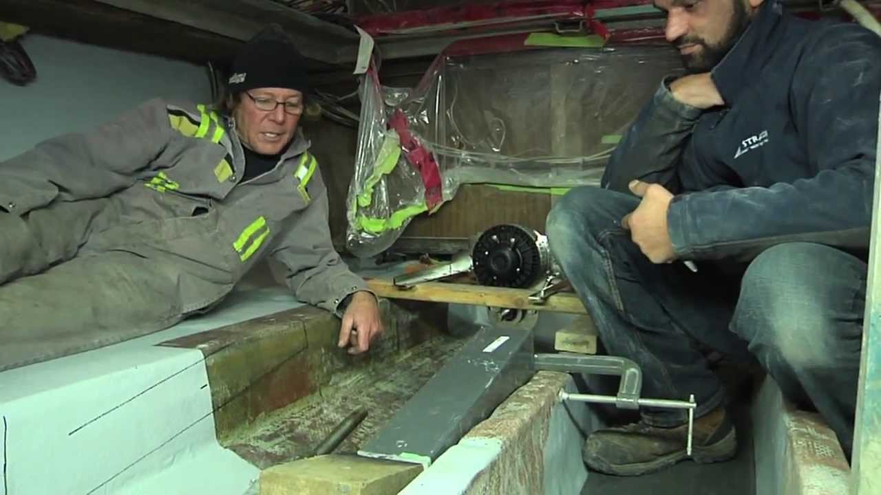 Bluefin's Tollycraft update - Fitting the Electric Boat Motor