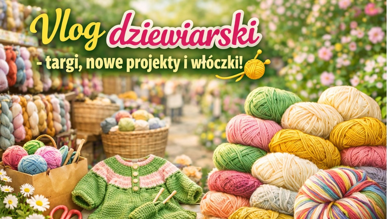 Wiosenny Vlog Dziewiarski - targi, nowe projekty, nowe włóczki