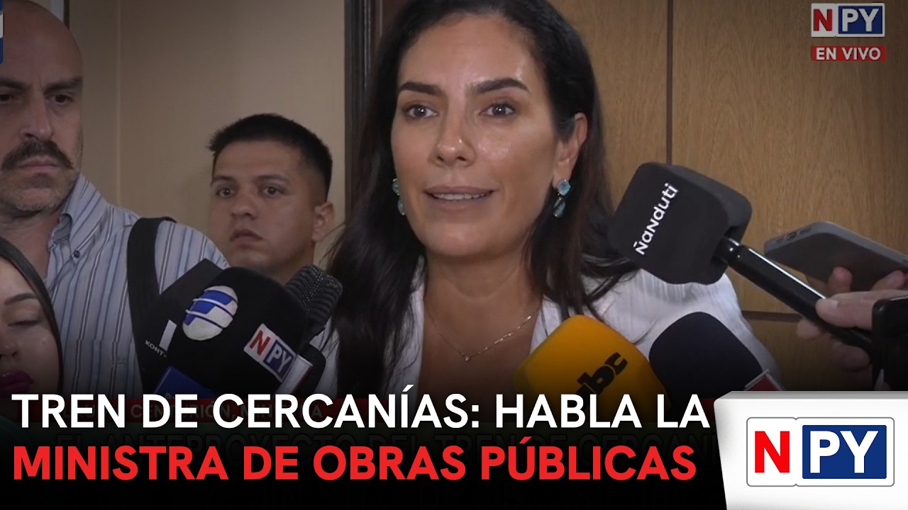 Tren de cercanías: Habla la ministra de obras públicas
