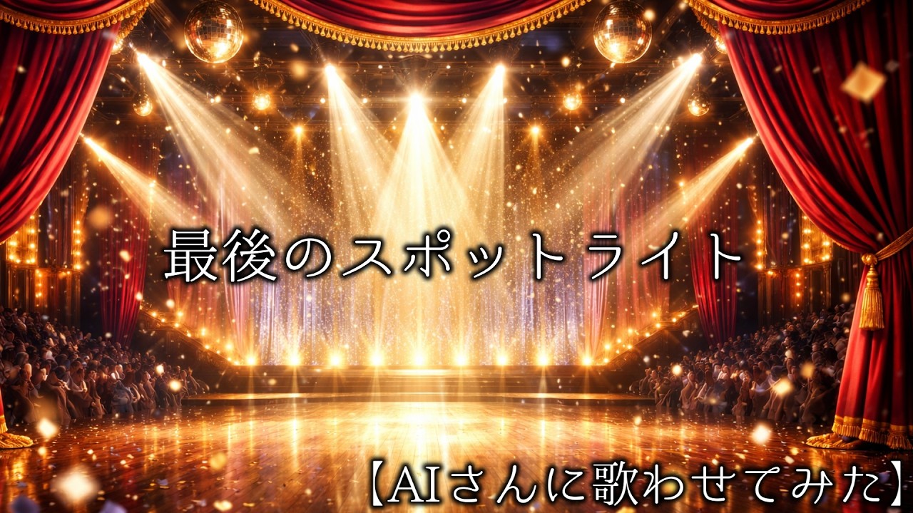 【オリジナル】最後のスポットライト【AIさんに歌わせてみた】