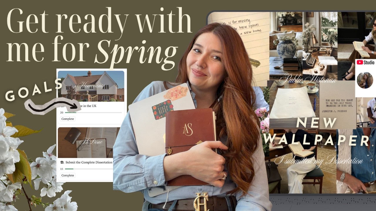 reset with me for spring 🍃🌷goals, spring clean my computer, reflection prompts
