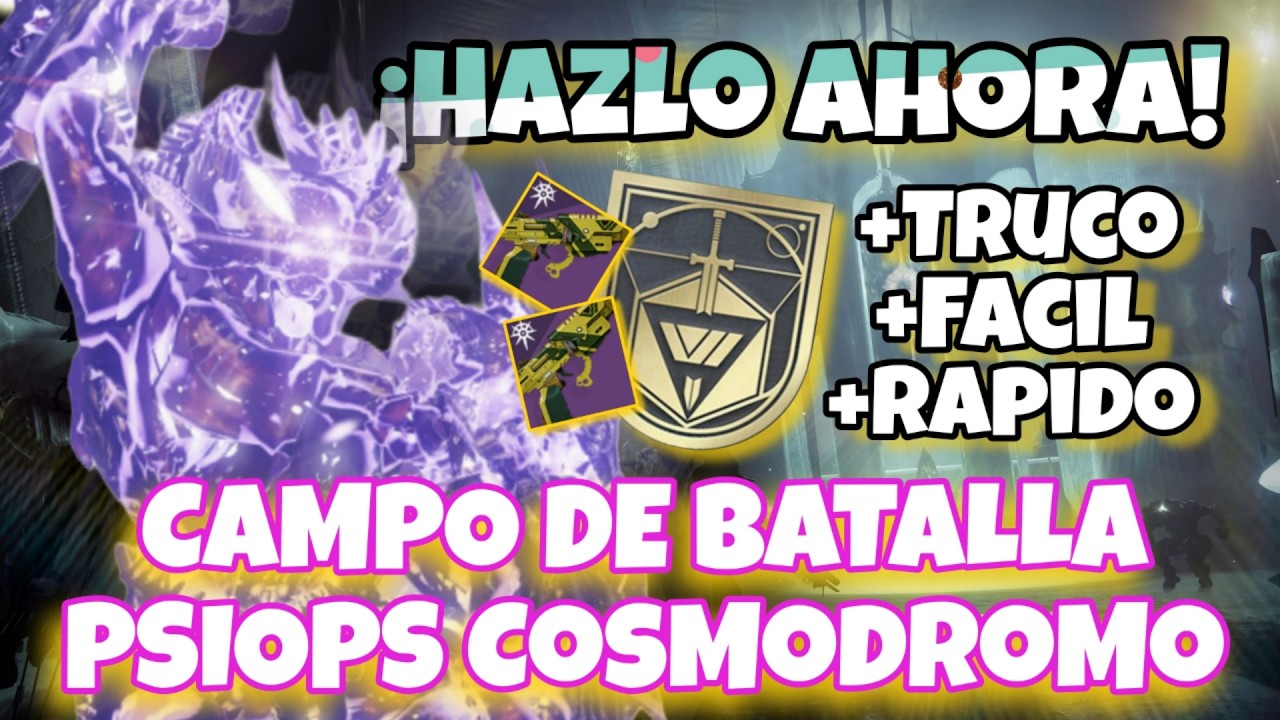 🏆Farmea LA PISTOLA LOTOFAGO | Campos de Batalla PSIOPS Cosmódromo GRAN MAESTRO - Destiny 2