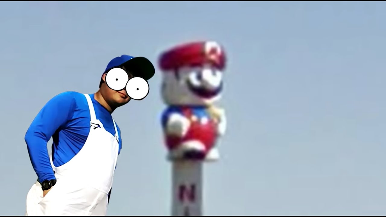 SMG4 Clip - SMG4 shows Mario statue at Nintendo HQ in Sweden🇸🇪!!