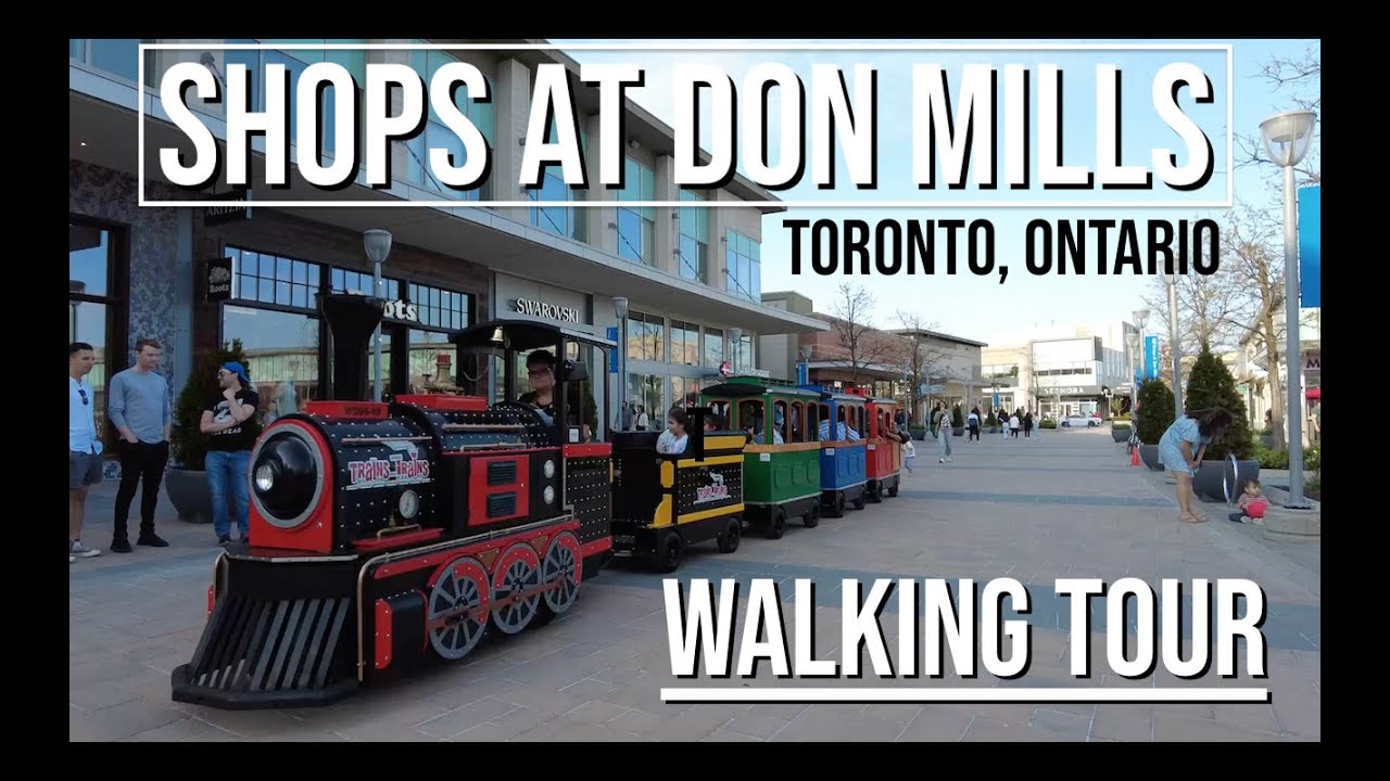 🇨🇦 OUTDOOR SHOPPING | Shops at Don Mills Walking Tour | Toronto, Ontario [4K]