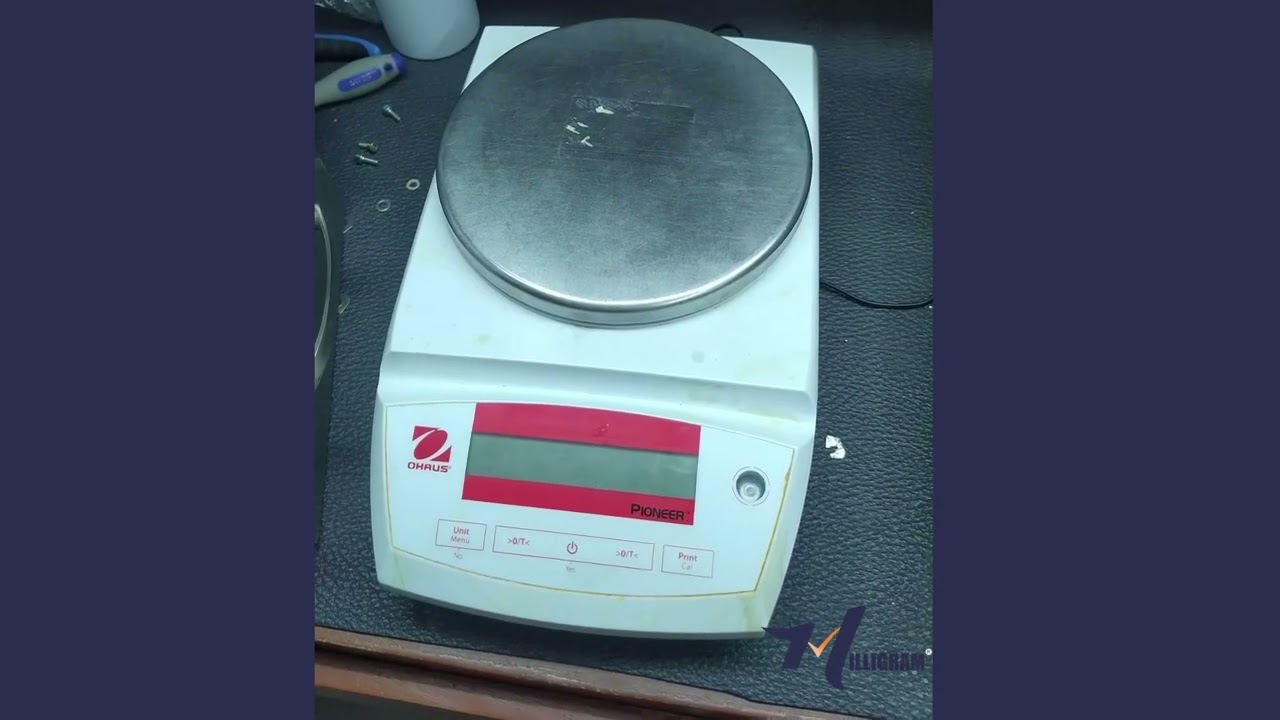 AJUSTE / CALIBRACION DE BALANZA OHAUS PIONEER - PA3102