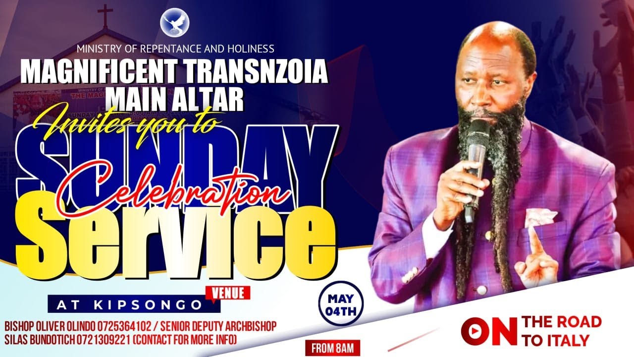 THE MAGNIFICIENT TRANSNZOIA MAIN ALTAR-SUNDAY SERVICE-4TH MAY 2025