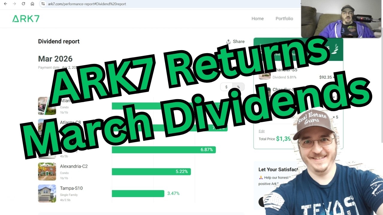 ARK7 March Returns - Investing in Fractional Real Estate Online - ARK7 Review & Dividends