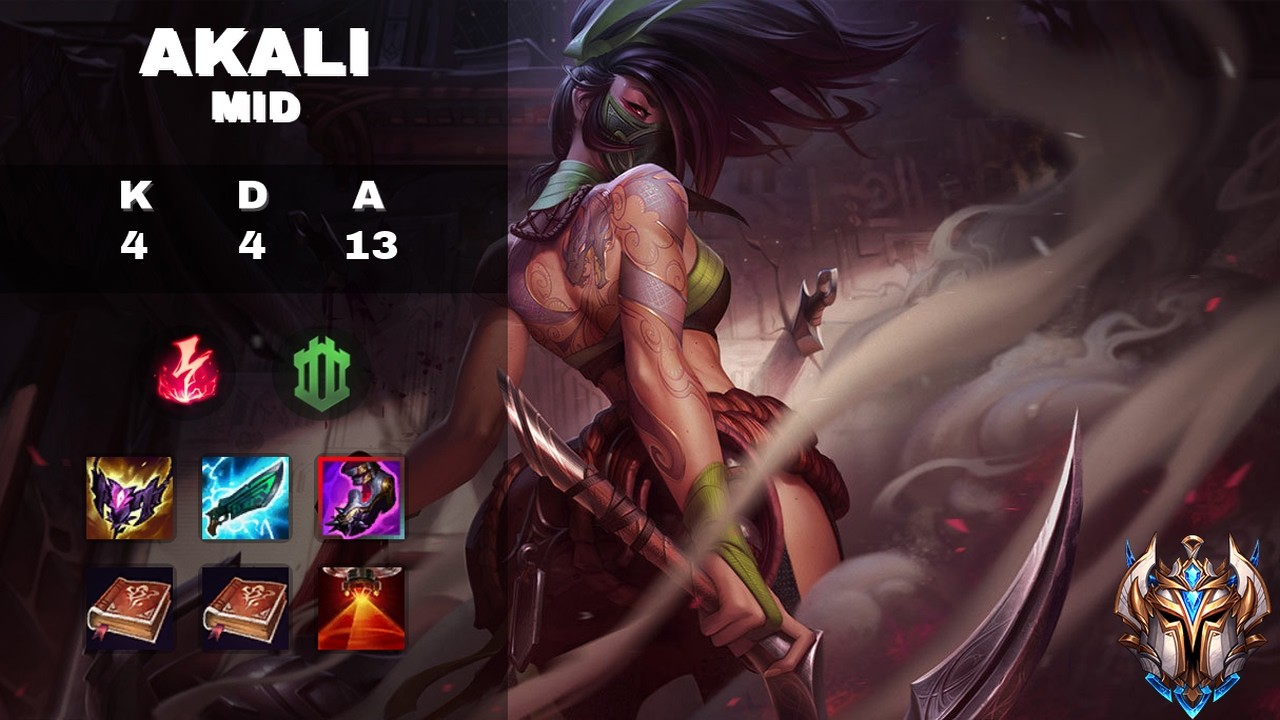 chinana | Mid Akali vs Zilean - Challenger League of Legends Replay