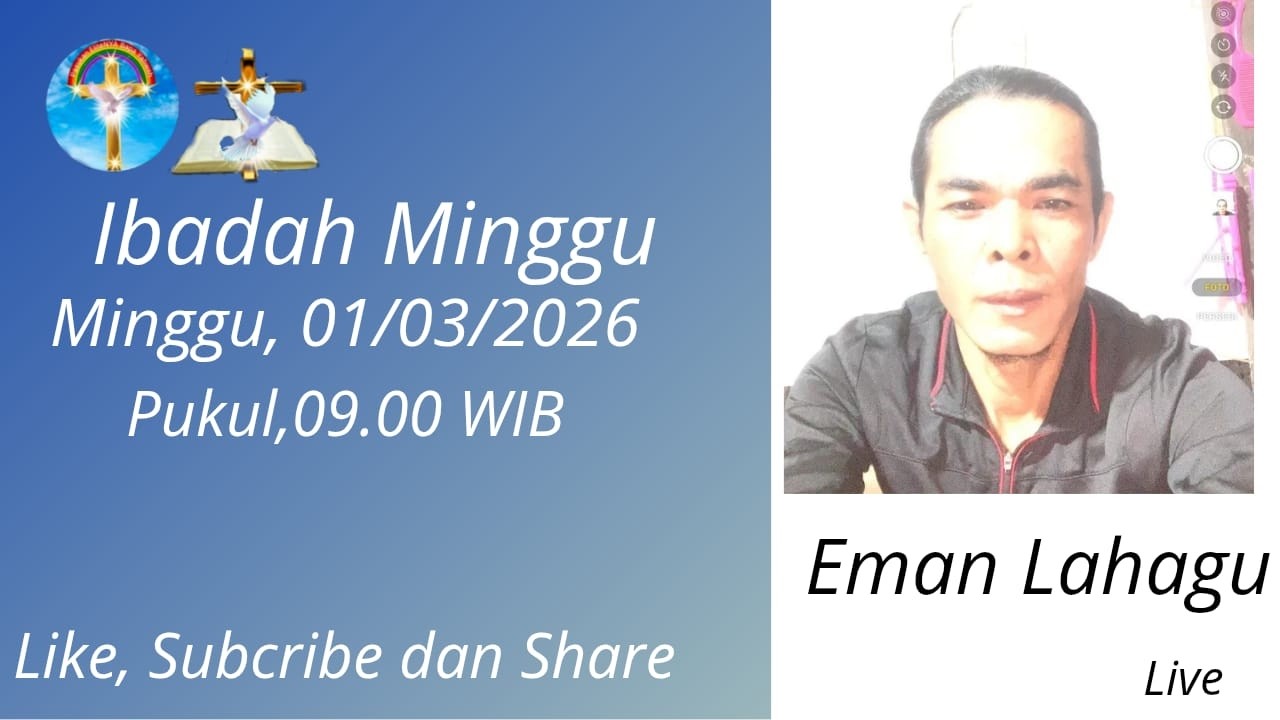 IBADAH MINGGU BERSAMA BAPA SURGAWI,01/03/2026  DAN RUANG KESAKSIAN