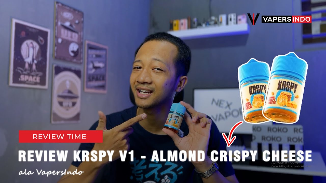 REVIEW KRSPY V1 - ALMOND CRISPY CHEESE | GURIH BANGET RASANYA !