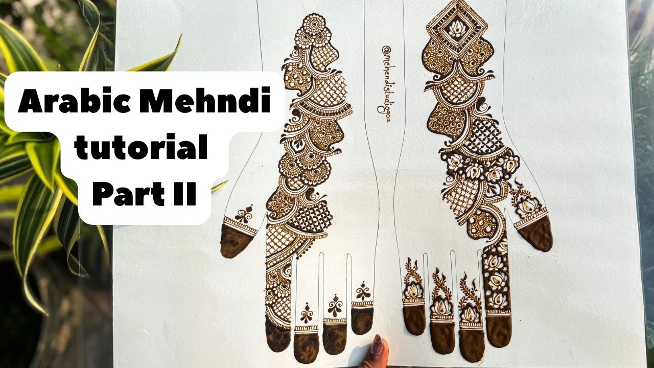 Easy Arabic Mehendi Design Tutorial for Beginners | Step-by-Step Mehndi | mehendi tutorial #mehndi 