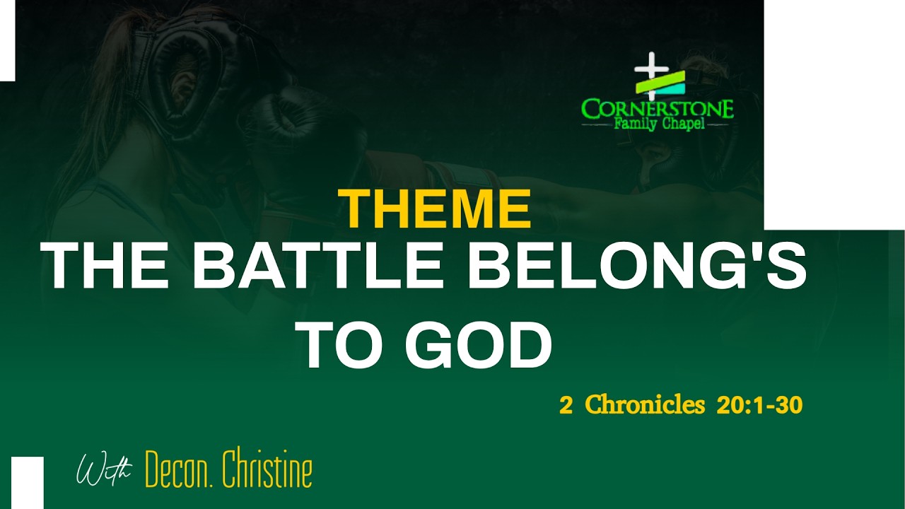 THE BATTLE BELONG'S TO GOD.    15th Mar 2026