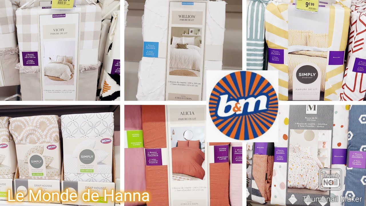 B&M FRANCE ARRIVAGE 12-03 LINGE MAISON PARURES DRAP