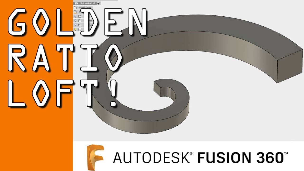 Fusion 360 Loft: The Golden Ratio!  FF79