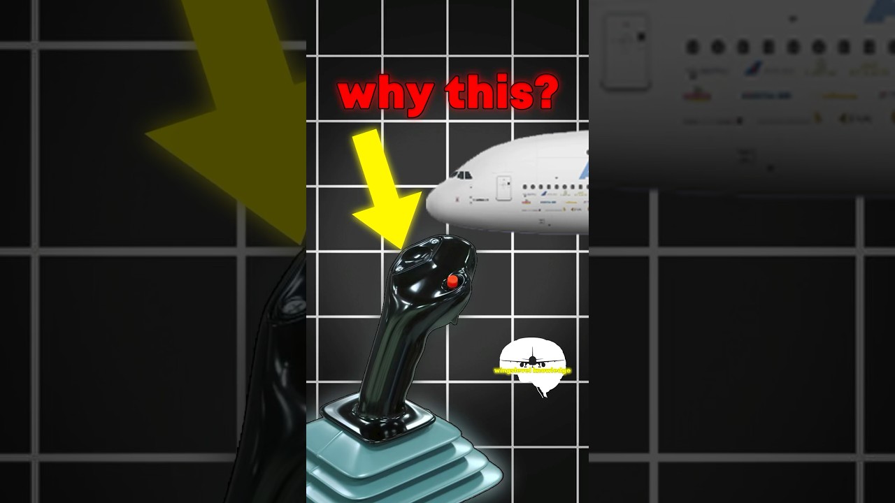 The reason Airbus uses the sidestick. #shorts #aviation #avgeek #airbus