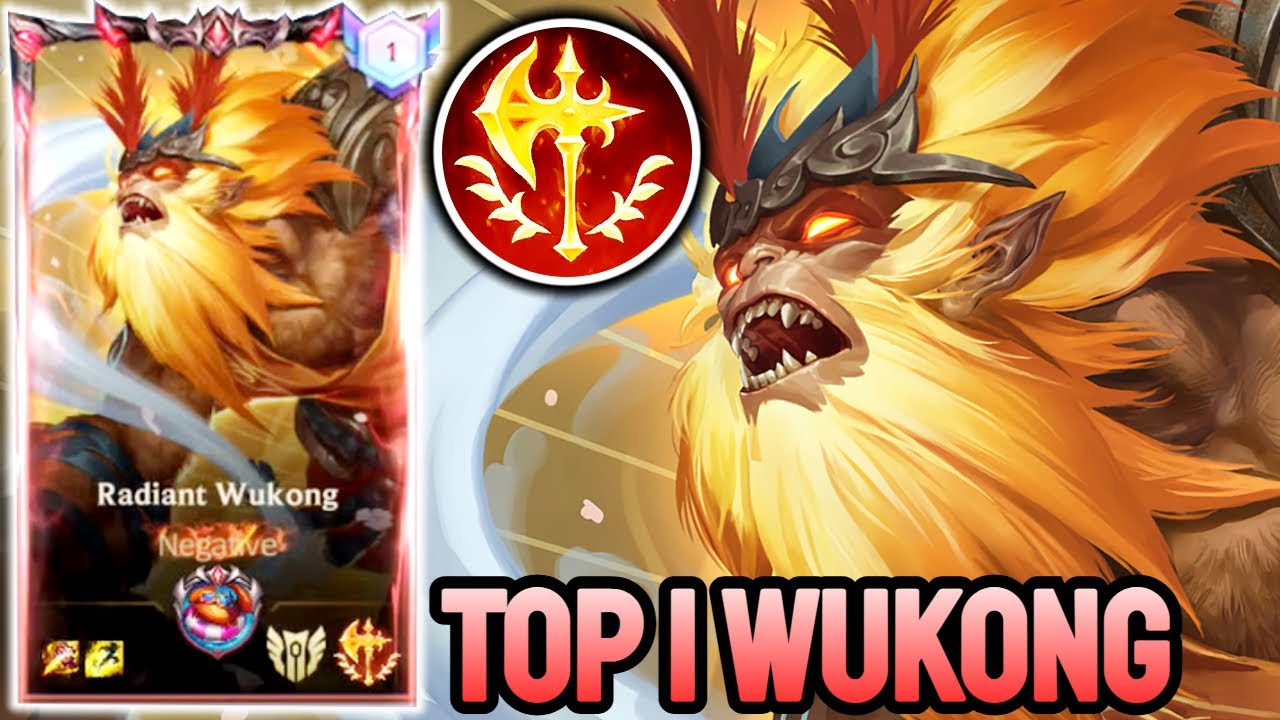 WILD RIFT WUKONG - TOP 1 WUKONG GAMEPLAY - GRANDMASTER RANKED