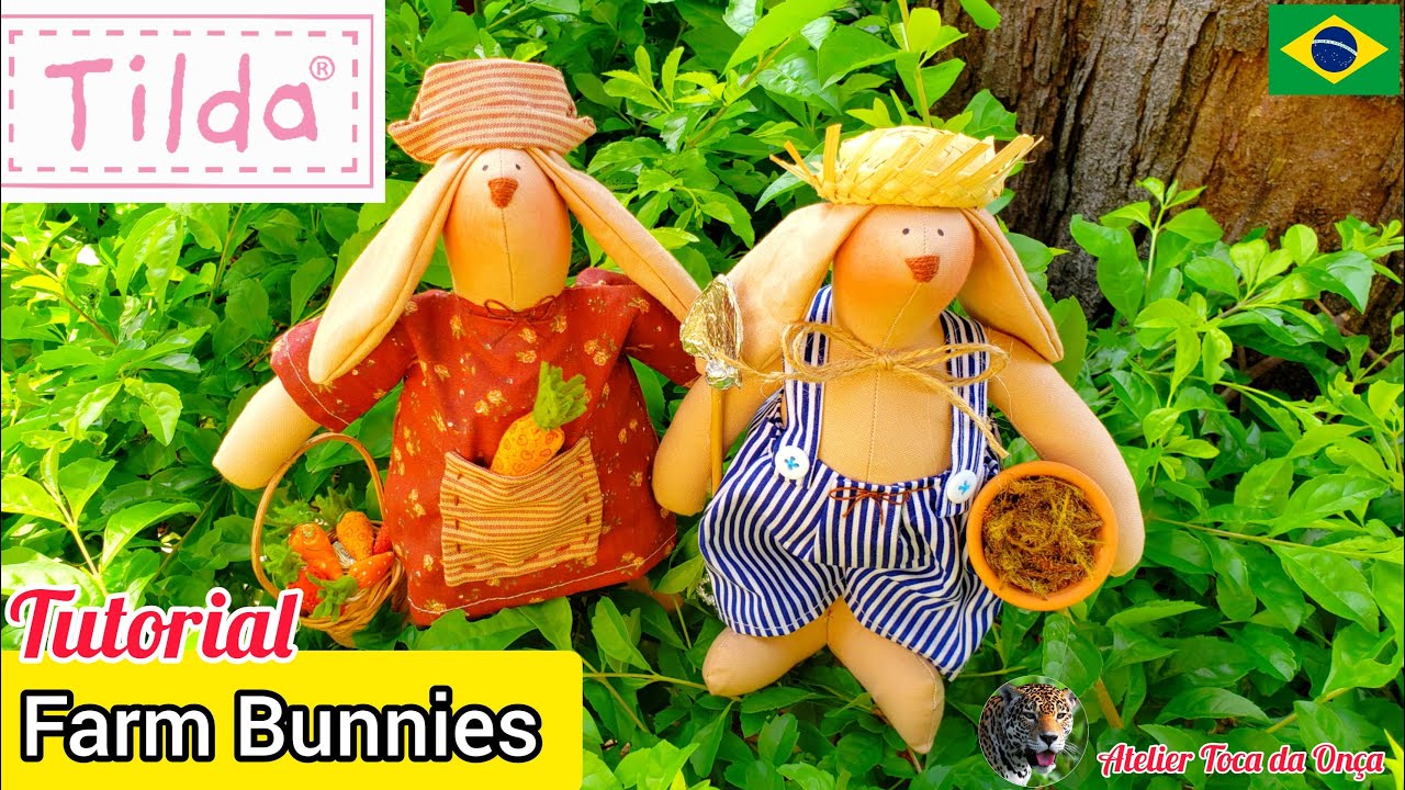 TILDA COELHOS FARMERS: Создание друзей Тильды (Тон Финнангер) Tilda Farm Bunnies пара кроликов
