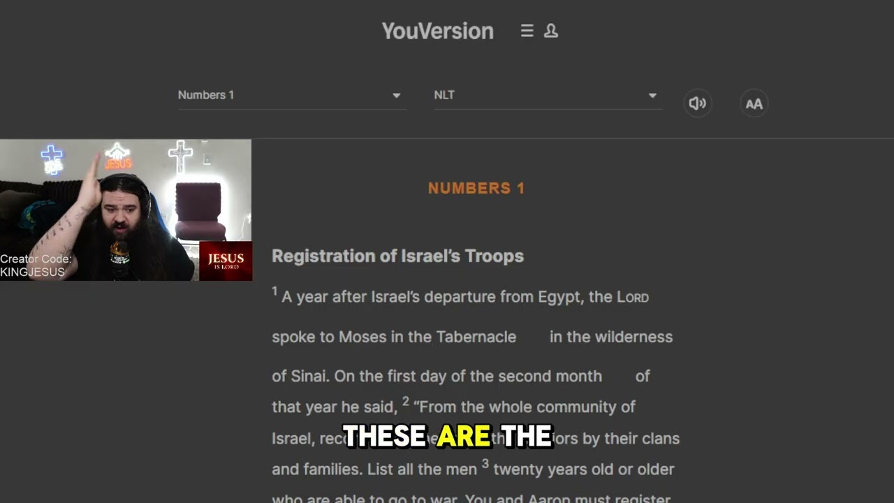 Numbers 1 Reading & Prayers