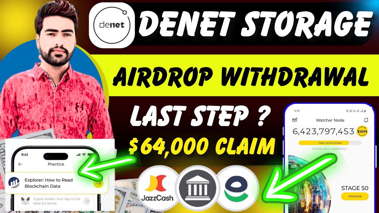 how to withdraw denet storage airdrop | denet storage airdrop withdrawal | denet airdrop withdraw