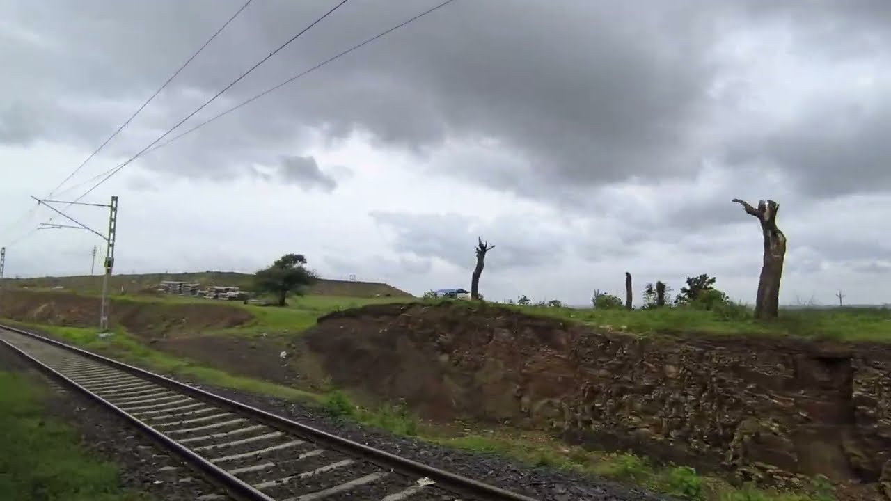 Manmad - Daund Doubling Updates August Month Ahmednagar Jn To Daund Chord Line 12780 Goa Express 
