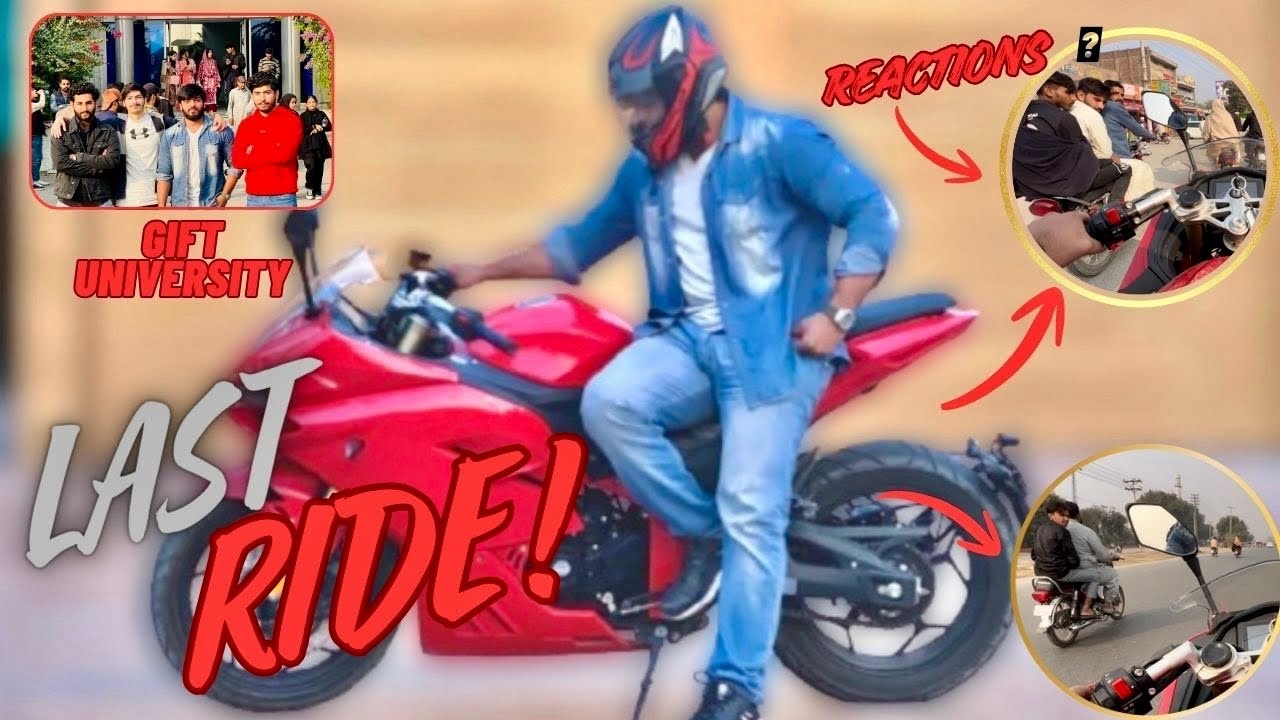 Canal View to Gift University Complete Riding Vlog 🏍️🔥#bike#rider#beastmode #publicreaction#vlog
