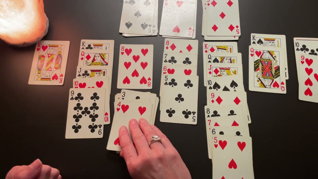 Soft Spoken ASMR Solitaire Card Game for Relaxation