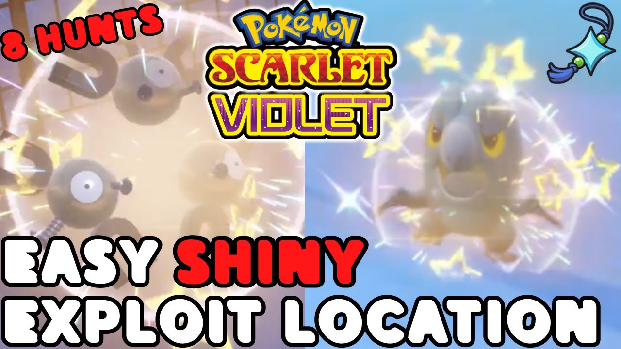 8 EASY SHINY Hunts EXPLOIT Location for Pokemon Scarlet and Violet