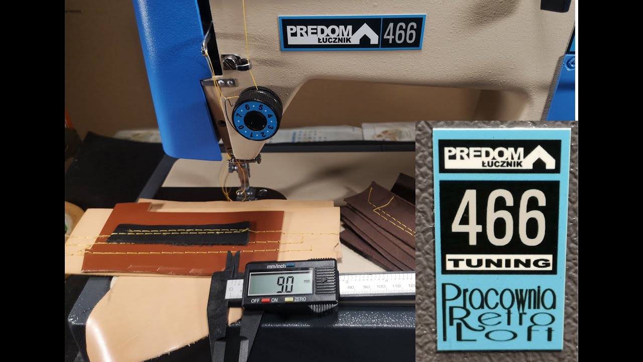 ŁUCZNIK 466 TUNING -- SZYCIE GRUBYCH SKÓR -- Długość ściegu od 0 do 9 mm!!! Duża moc, wolne szycie.