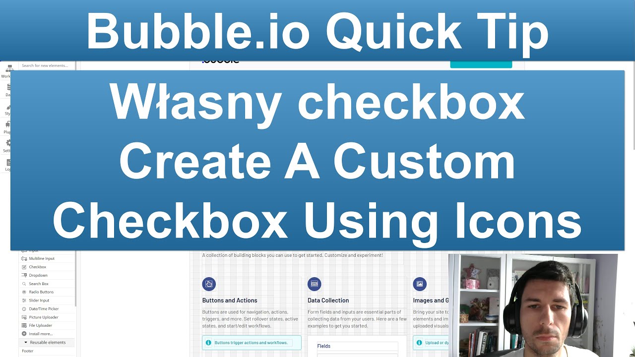 Bubble.io Quick Tip: Własny checkbox - Create A Custom Checkbox Using Icons