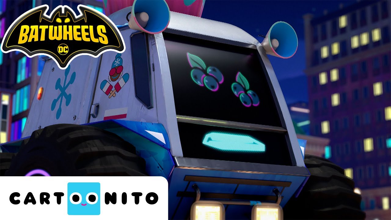 Buff zmierza się ze Snowy'ym | Batwheels | @CartoonitoPL