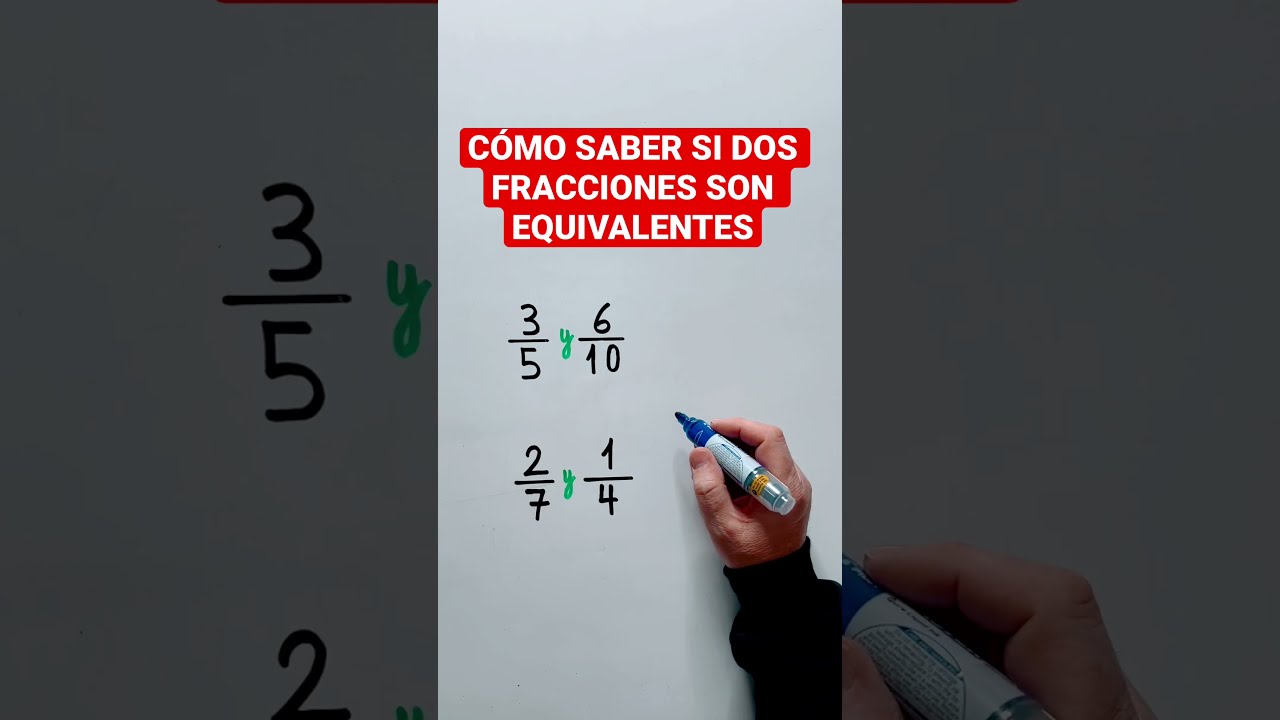 Fracciones EQUIVALENTES Truco Matem&aacute;tico TRUCO de MATEM&Aacute;TICAS