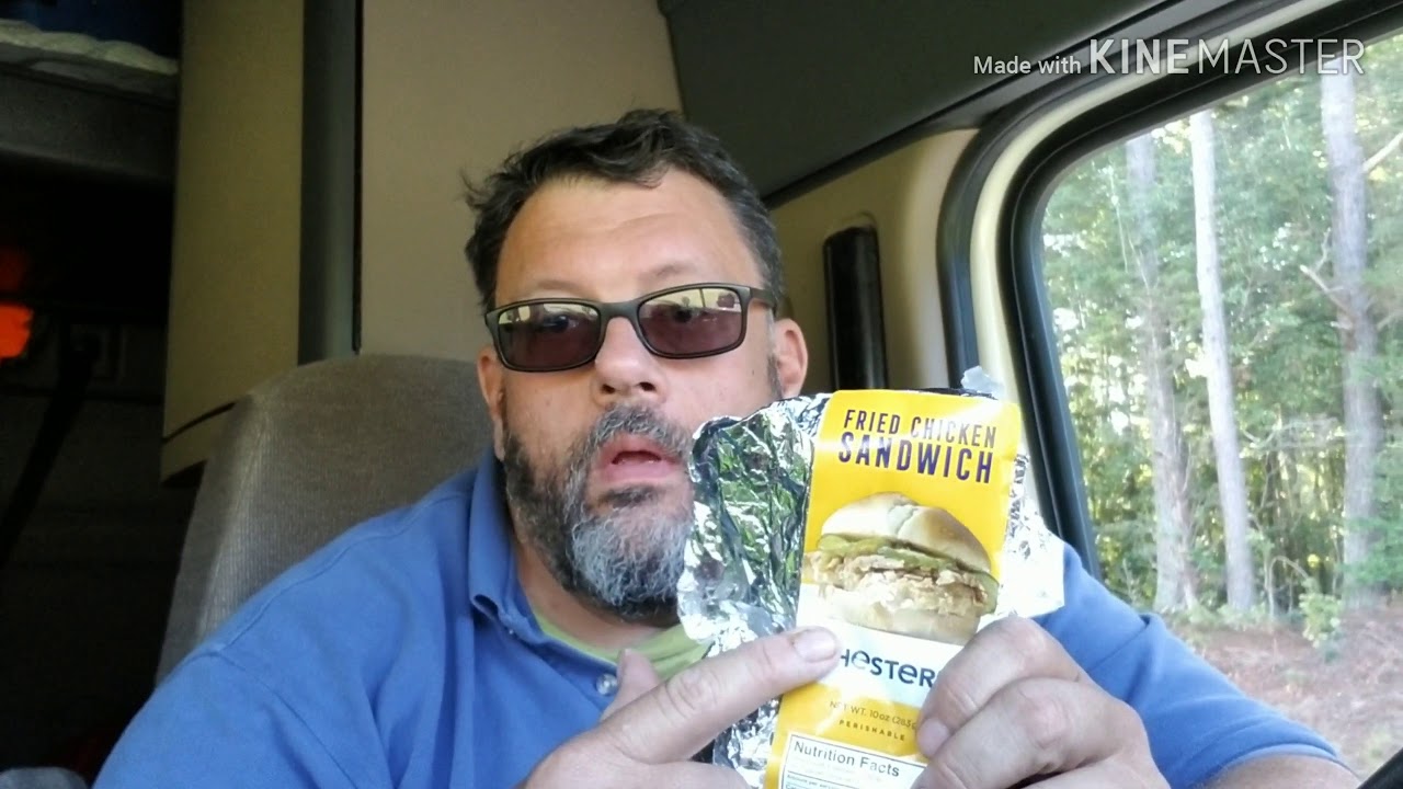Chester's chick filet sandwich
