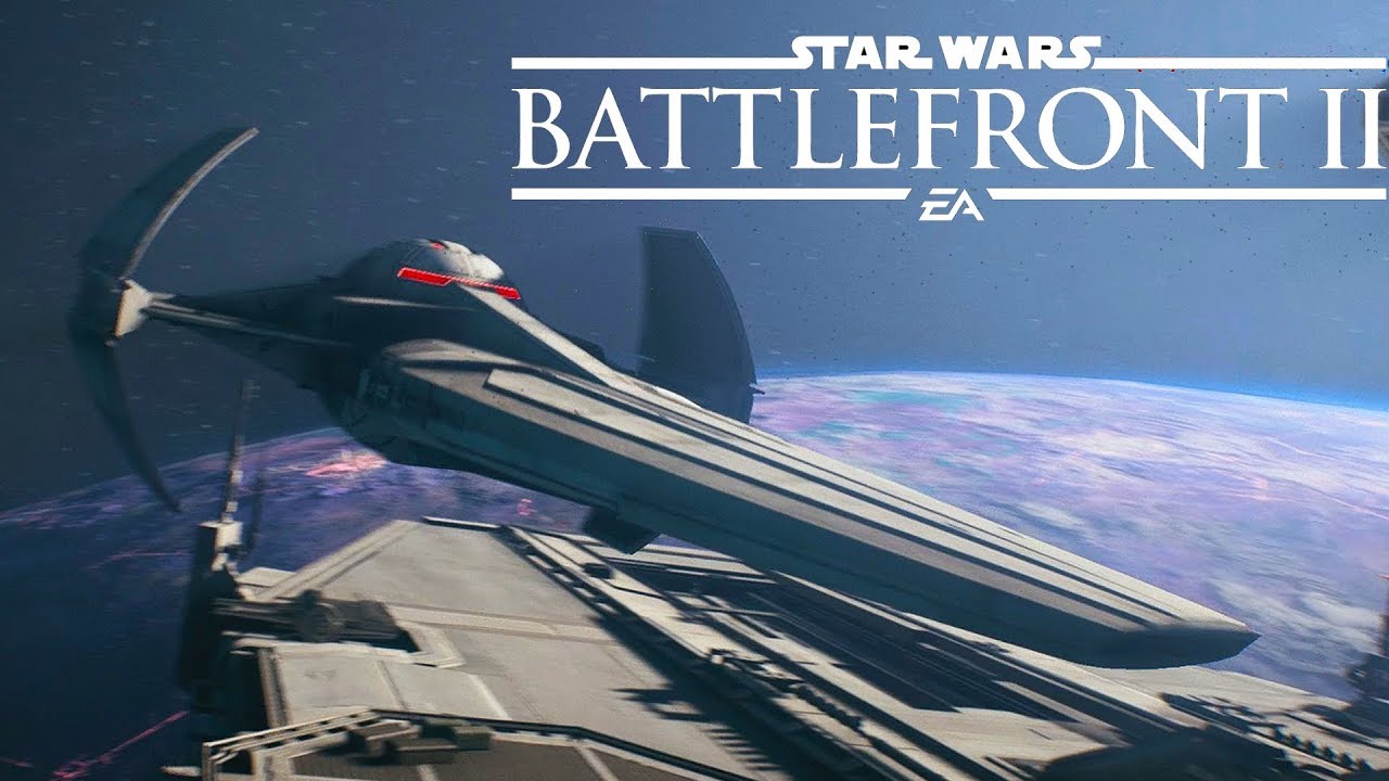 Battlefront 2 DARTH MAUL's Cloaking Scimitar Gameplay (Star Wars Battlefront 2 Starfighter Assault)