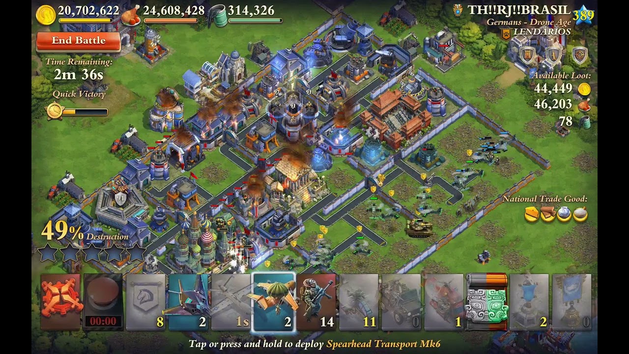 dominations: against 389 lvl anti para anti helicopter 3d base XSH war
