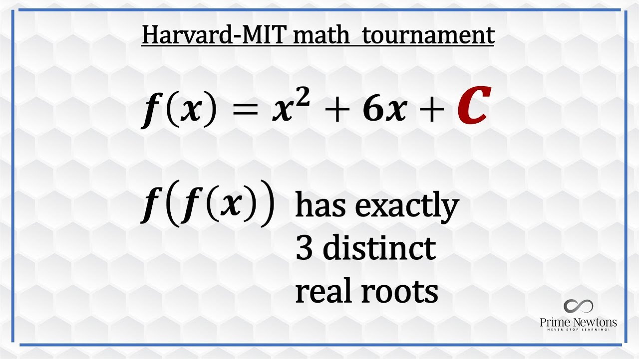 Find C if f(f(x)) has 3 distinct real roots