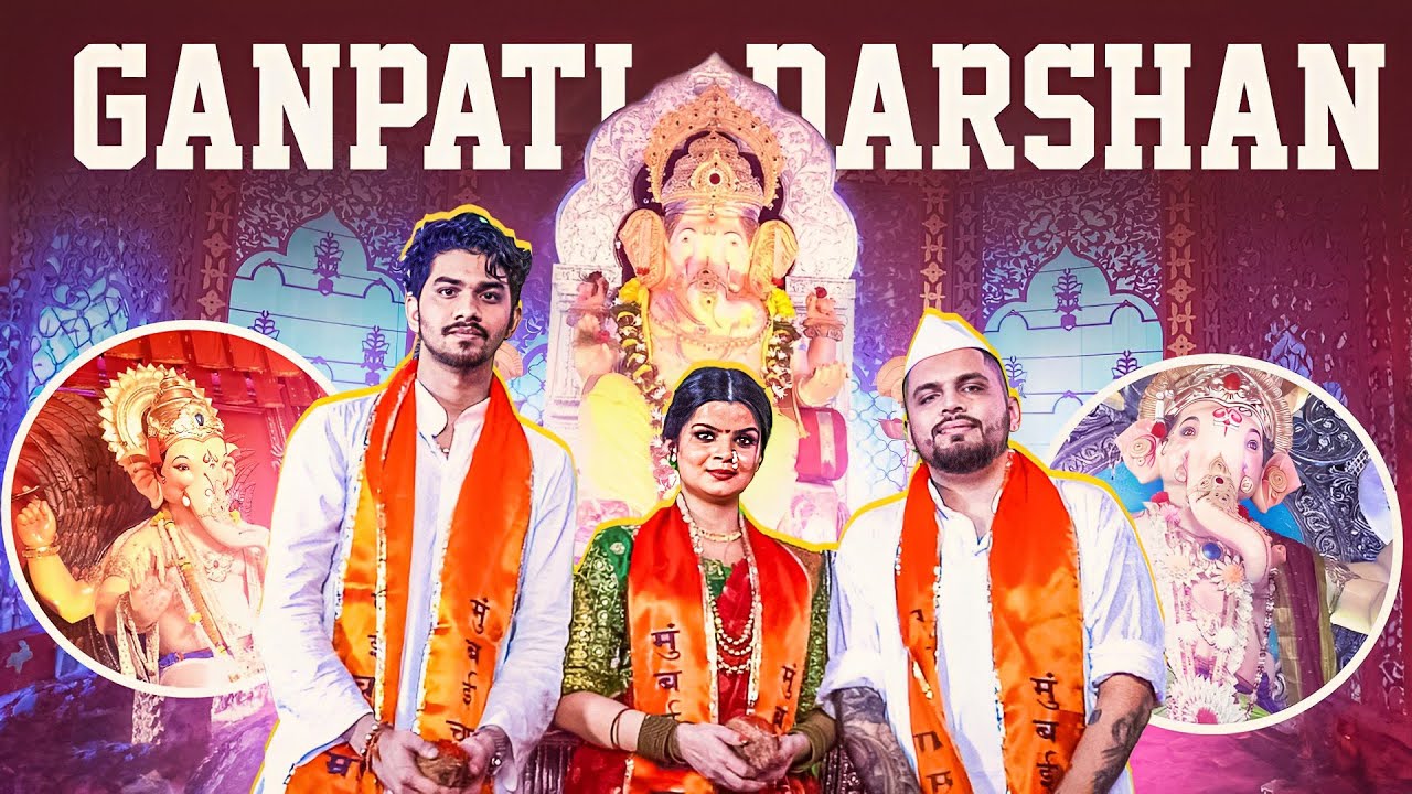 I Took @soulregaltos9810  & @KrutikaPlays  For The Famous Mumbai GANPATI DARSHAN