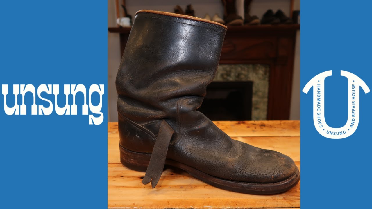 VINTAGE Mystery Engineer Boots Full Restoration and Recraft