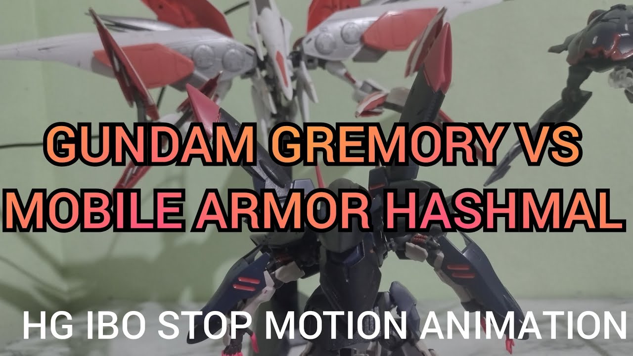 Gundam Gremory vs Mobile Armor Hashmal and Pluma (Stop Motion animation)