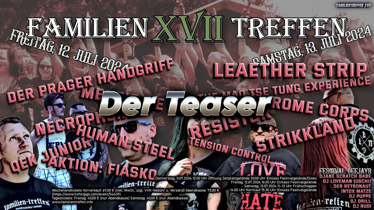 Familientreffen XVII Sandersleben (Anhalt) [Official Teaser]