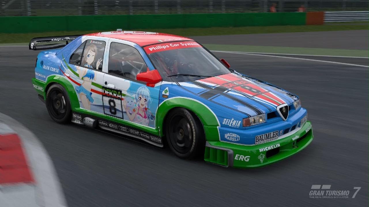 Gran Turismo 7 play Koneko. Alfa Romeo 155 2.5 V6 TI  '93  (551HP)  V6-155-V6Ti