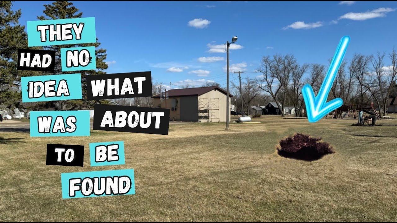 A strange sink spot in a city park leads to the discovery of a long-forgotten cache.