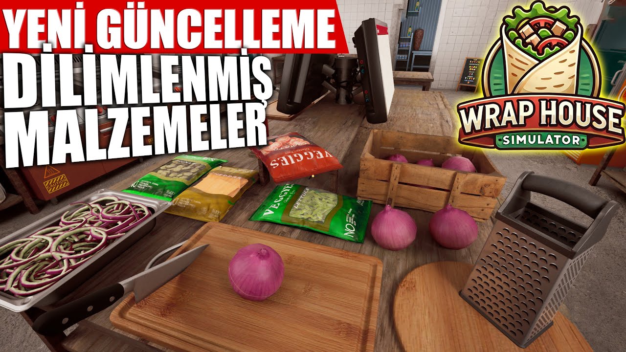 YENİ GÜNCELLEME GELDİ !! DİLİMLENMİŞ MALZEMELER VE MENU LİSTESİ | WRAP HOUSE SIMULATOR !!