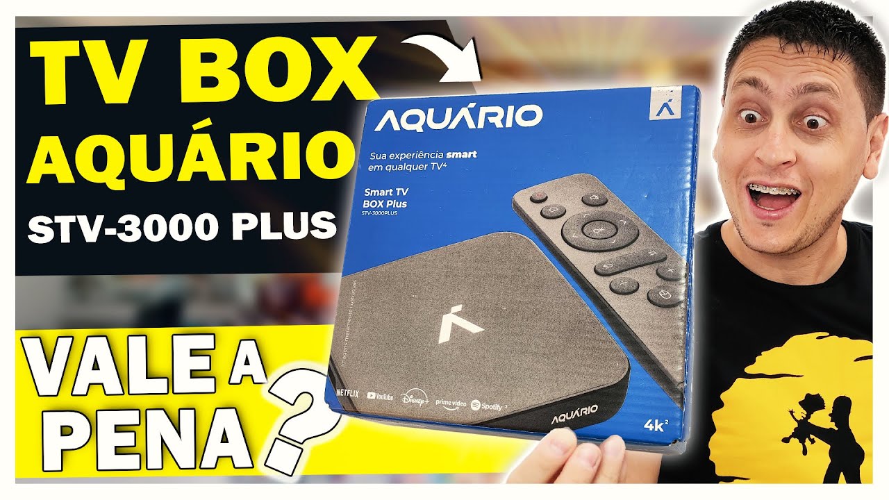 Tv Box Aquário STV-3000 Plus vale a pena? Unboxing e Review