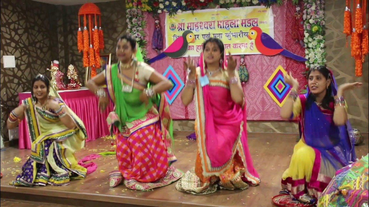GANGAUR DANCE | GOR A GANGORE | GHUDLO GHUMELO | MAHESHWARI SAMAJ FUNCTION SURAT | 25 March, 2017
