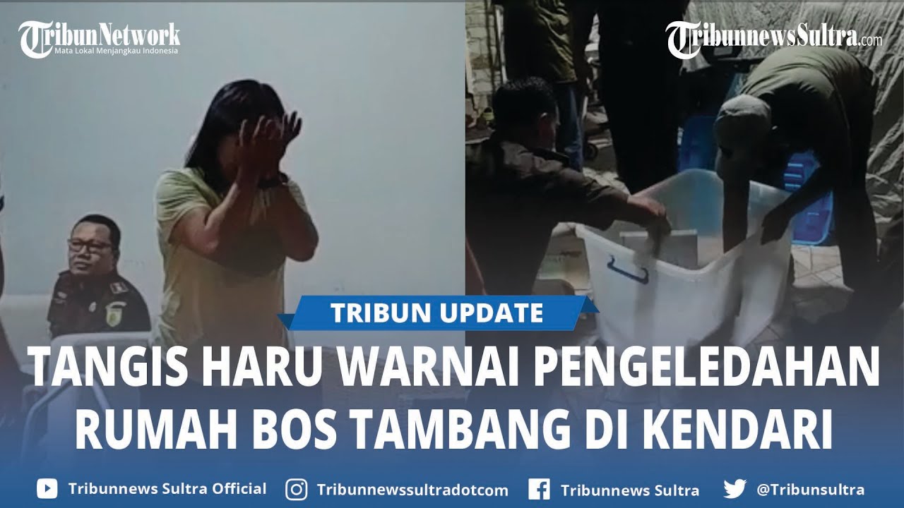 Tangis Haru Warnai Penggeledahan Rumah Direktur Perusahaan Tambang KKP di Kendari Sulawesi Tenggara