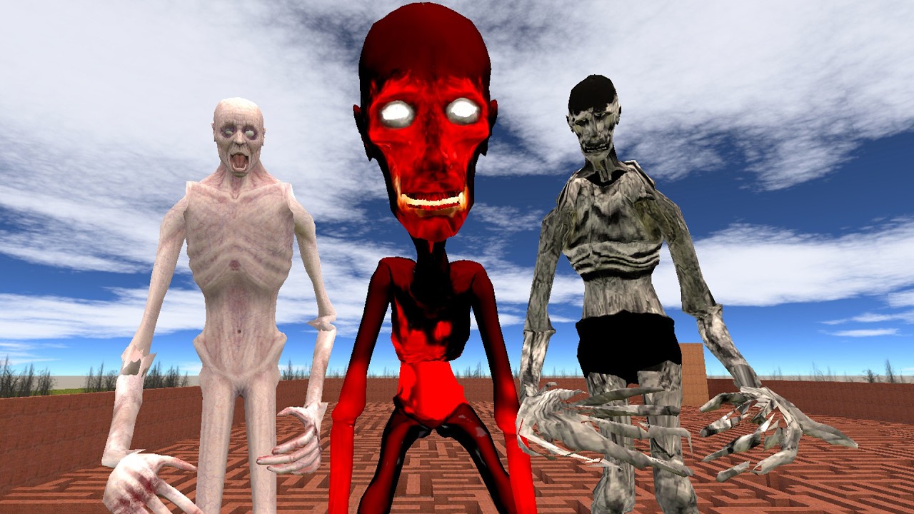 SURVIVING All SCP-096 IN BIG MAZE l Garry's Mod