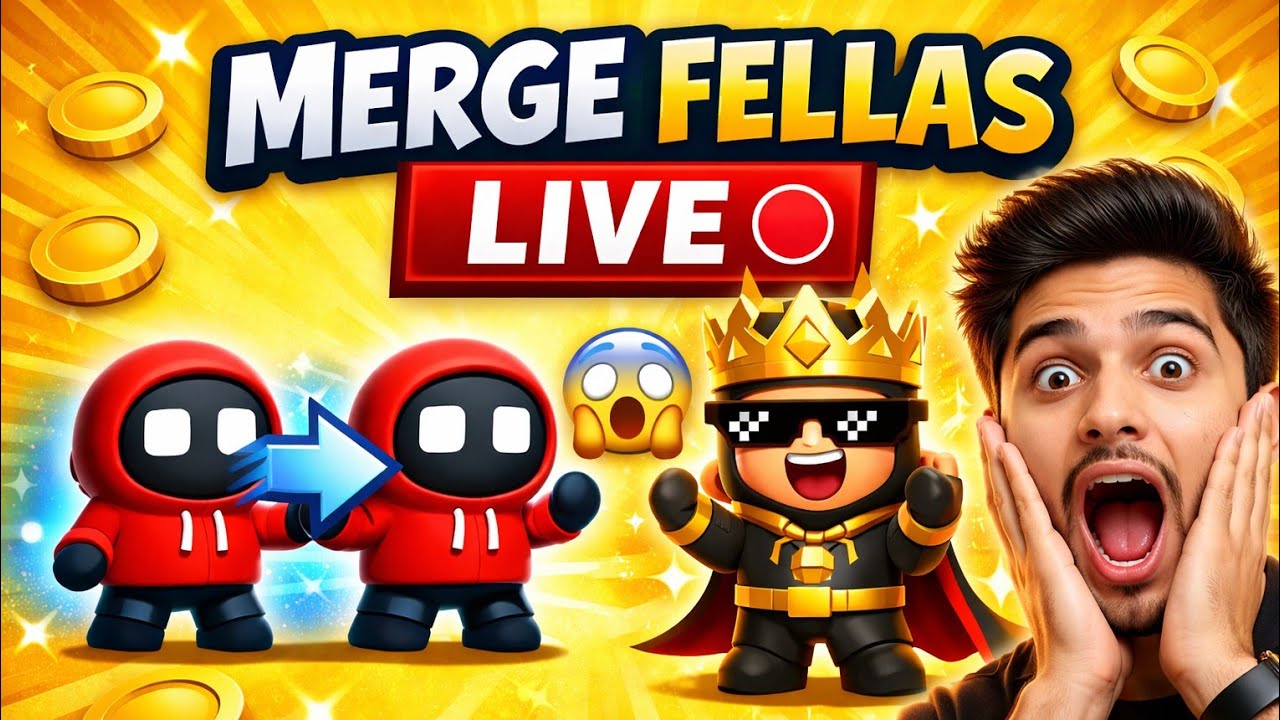 Italian Brainrot Merge Fellas Live Gameplay | #mergefellas #roblox #robloxlive#verticallive