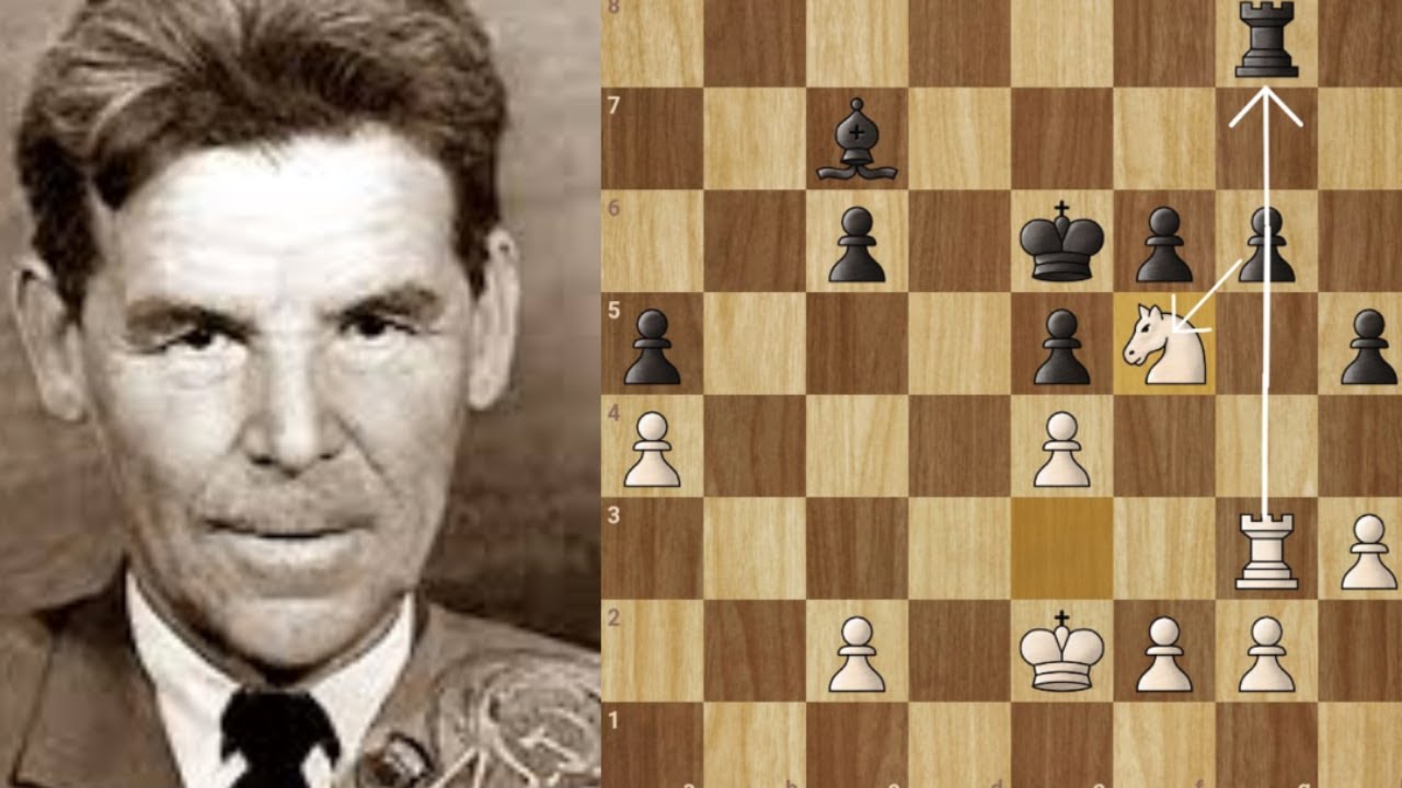 Best Attacking Chess Player Rashid Nezhmetdinov|Rashid Nezhmetdinov Sacrifice Knight 